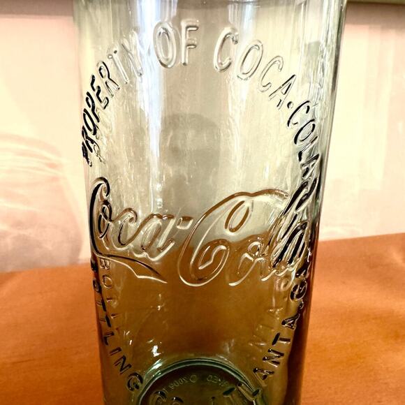 Vintage Coca Cola Green Drinking Glass 2009 - Picture 2 of 3